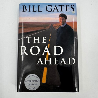 #ad #ad Viking The Road Ahead Book OS First Edition Blue Hardcover CD ROM Bill Gates $9.95