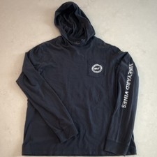 Vineyard Vines Boys / Teen Navy Long Sleeve Cotton hooded pullover. Size YXL
