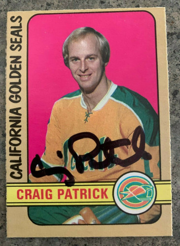 Craig Patrick #221 1972 O-Pee-Chee card