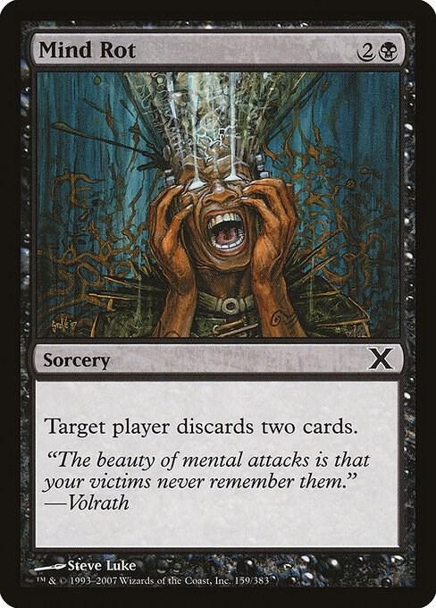 Mind Rot 159 10th Edition Magic The Gathering MTG Card 2007 Near Mint