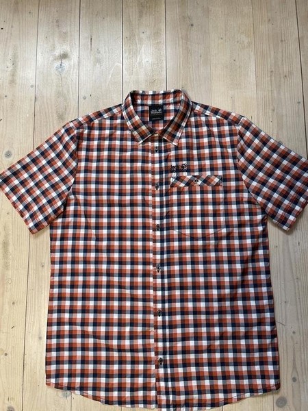 Men Jack Wolfskin Shirt Red Polyester 40 /L / 48