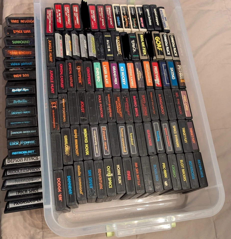 HUGE Atari 2600 Lot - 111 Games, 51 Manuals, & More!!! *CLEANED* & *WORKING*!!! - Image 2 of 4