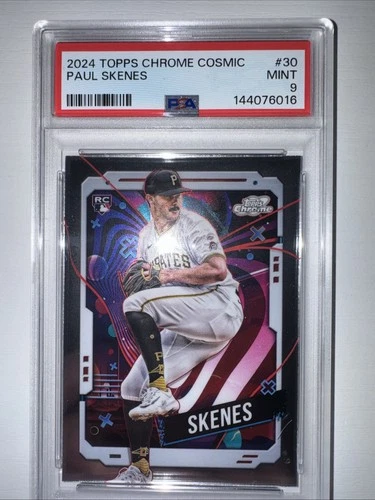 2024 Topps Chrome Cosmic Paul Skenes #30 Rookie RC PSA 9 Pittsburgh Pirates