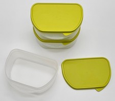 Tupperware Frischekabinett,3x Dose+Deckel,limet/transparent,Nr.2797A-1,650ml,neu