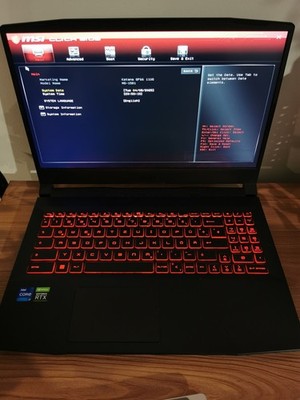 MSI Katana GF66 11UG-809, I7-11800H, RTX 3070, 32GB RAM, Gaming-Notebook