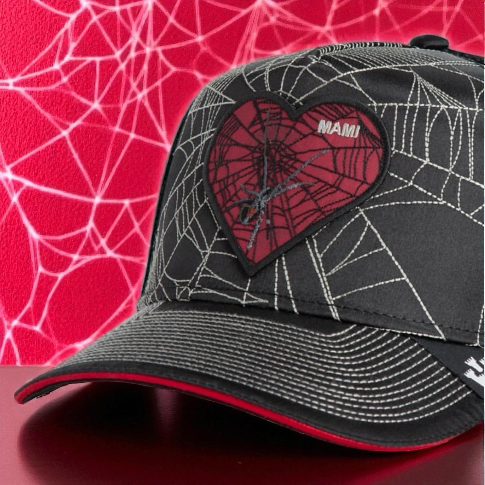 Goorin Bros Farm Trucker Friday Drop Limited Edition Mami Black Widow Spider New