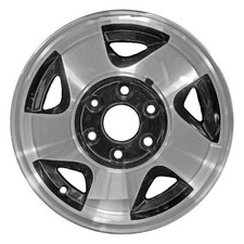 16x7 5 Spoke Used Aluminum Wheel Painted Black 560-05015 16x7 5 Spoke Used Aluminum Wheel Painted Black 560-05015