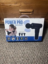 Power Pro Massager, 6 Speeds, 3900 RPM, 4 Attachment Heads, new in the box