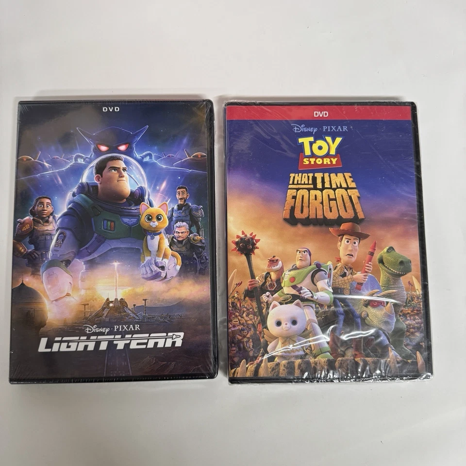 Toy Story DVD Collection 1-4 Lightyear Time Forgot Disc Sets + Slipcovers Mint - Image 4 of 4