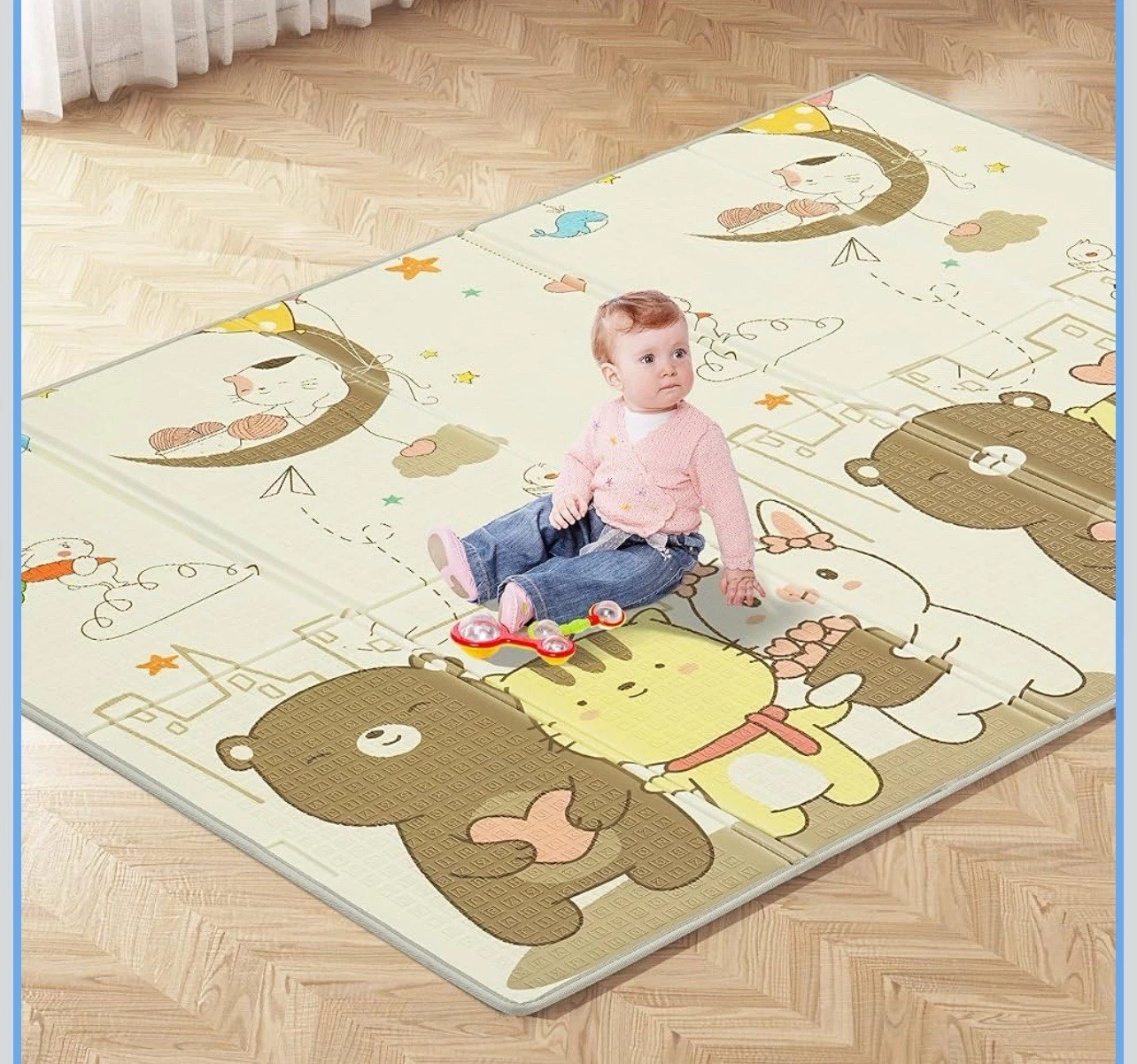 79"'x71"x0.6"Foldable Baby Play Mat
Opens in a new window or tab