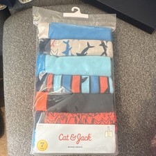 Cat  Jack Boys Boxer Briefs XL 14 7-Pack 100 Cotton Multicolor