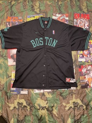Boston Celtics 1963 NIKE Retro Rewind Black Warmup Shirt Men's XL  New With Tags
