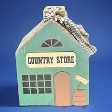 Rustic Bird House Country Store Hand Painted Farmhouse Primitive Vintage