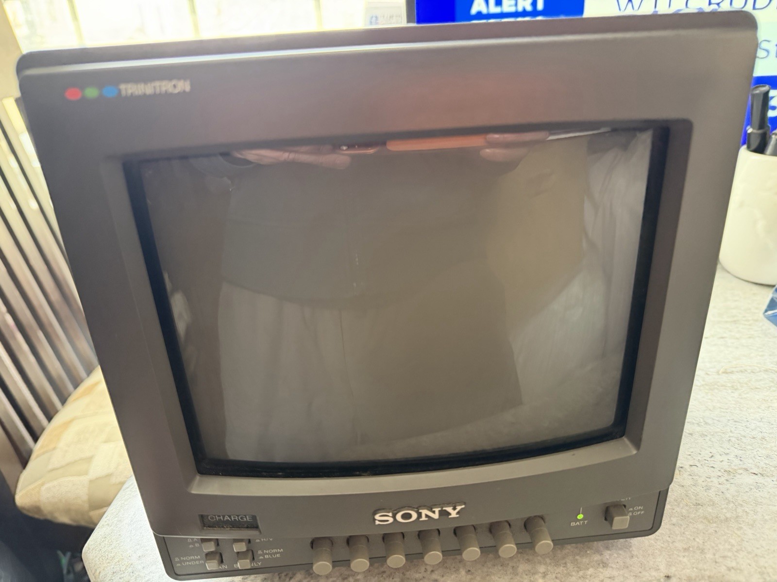 Vintage Sony PVM - 8020  Trinitron Monitor 8” Screen Color Video W/power Cord