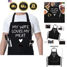 Funny Husband Apron, Men's Anniversary, Birthday Gifts for Him Cool Christm...