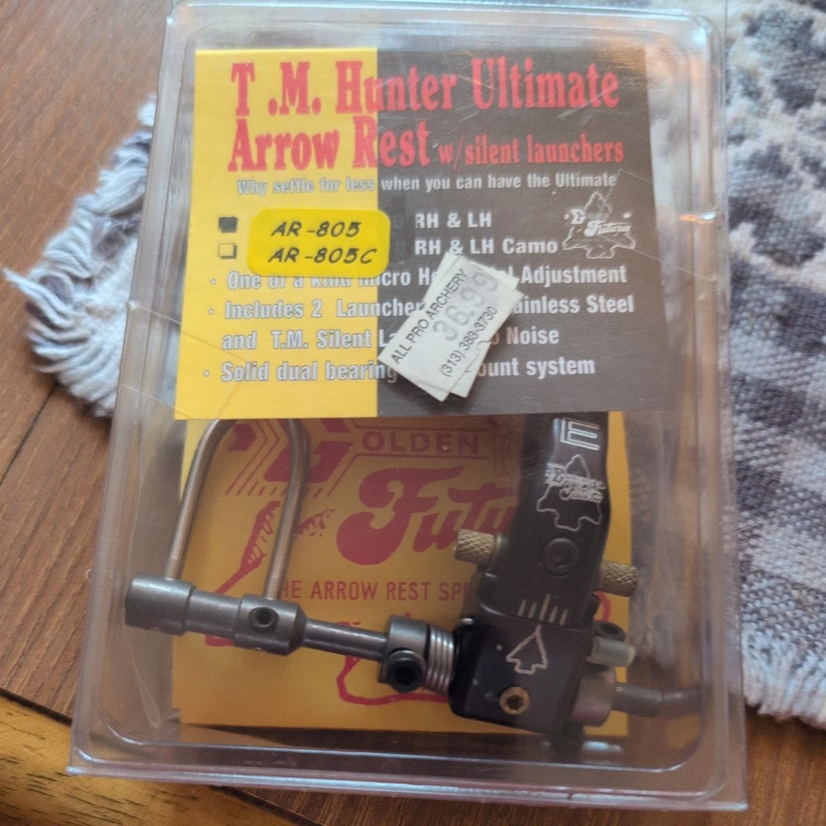 Golden Key Futura Posi-Lok Arrow Holder For A Compound Bow Arrow Rest