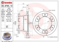 2X Bremsscheibe Hinten Brembo 09976310 FÜR Iveco Bremsscheiben Scheibenbremse
