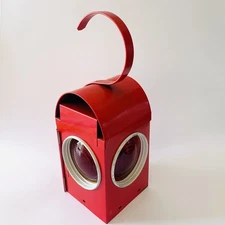 🟠 lampada ad olio industriale ferroviaria inglese originale CHALWYN anni ‘60 70