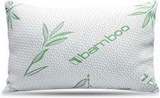 Queen Size Rayon Derived from Bamboo Pillow, Cooling Shredded Memory Foam Bed...
