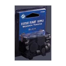 FFG Boardgame Accessory Wooden Tokens - Black New
