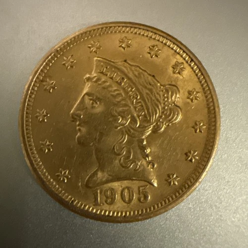1905 $2.5 Liberty Head Gold / Quarter Eagle Dollar - Raw / Ungraded