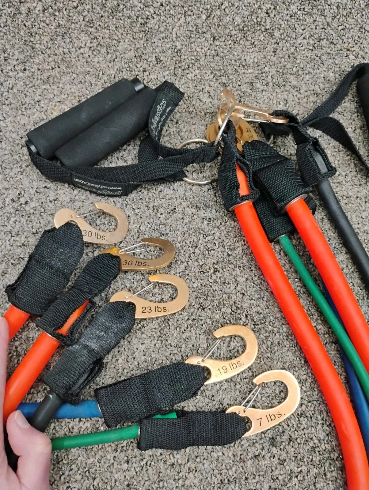 Bodylastics Resistance Exercise Bands Set (5) w/ Handles & Clip-On Bands 7-30lb
Opens in a new windo