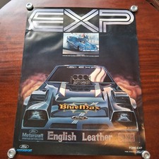 Exp Ford Blue Max Drag Racing 28x22 Poster Rare Dealership Item