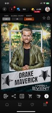 Topps Slam WWE *Digital* 2019 Main Event Teal - Drake Maverick 25 ICONIC