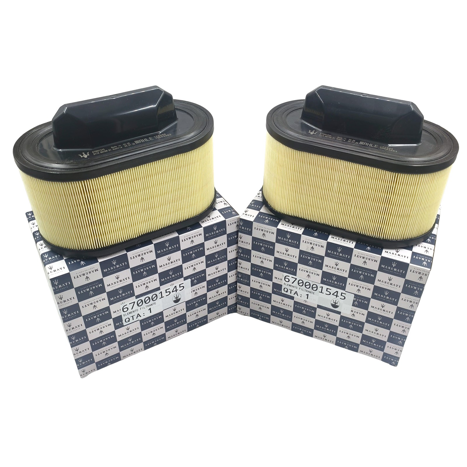 2 Maserati 670001545 Air Filter Genuine OEM Part For Ghibli Levante Quattroporte