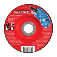 Diablo DBD045250701F Type 27 Aluminum Oxide Metal Grinding Disc 4-1/2 Dia. in.