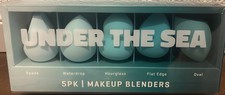 NEW 5 Pack Makeup Blender Sponge Set / Beauty Blenders / Teal/ Under The Sea