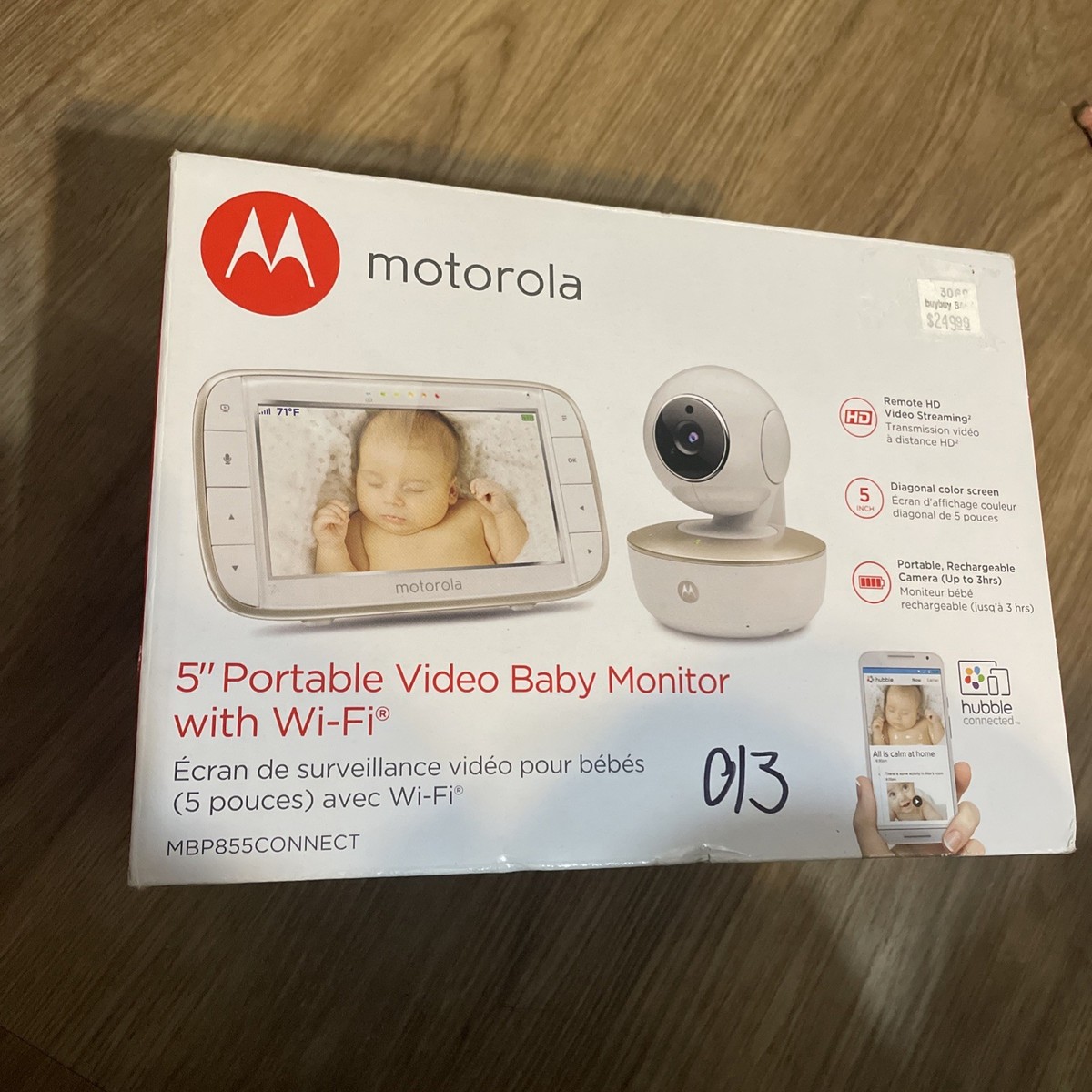 Motorola Inch Portable Video Baby Monitor With Wi-Fi