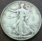 US 1937 Walking Liberty Half  **