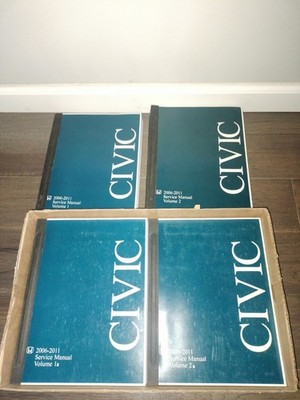2006-2011 Honda Civic Factory Service Manual Set Vol 1 1A 2 2A OEM Shop Repair