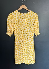 NWT Faithful The Brand Women’s Dress White & Yellow Marigold Flower Size 6