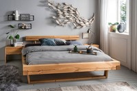 Balkenbett Massivholz Bett 180X200Cm Kiefer Gelaugt & GeöLt Neu Ovp!!!