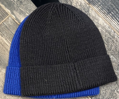 New $30 PGA Tour GOLF Knit Beanie 2 Pack Dazzling Blue & Asphalt Gray - Picture 6 of 6