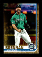 2019 TOPPS GOLD US11 BRANDON BRENNAN RC MARINERS 125/2019