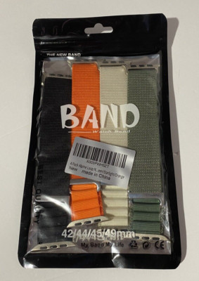 BAND - watch bands - 4 pack - alpine loop black/orange/beige/gre - 42/44/45/49mm