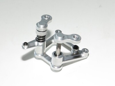 YY-MADMAX HPI KM ROVAN BAJA 1/5 5T 5B ALUMINUM SERVO SAVER STEERING SILVER