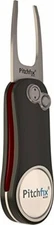 PITCHFIX HYBRID 2.0 GUN METAL/RED GOLF DIVOT TOOL