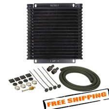 Derale 13614 17 Row Series 9000 Plate & Fin Transmission Cooler Kit