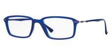 New Ray-Ban Rectangular Blue Frame Clear 53MM Men's Eyeglasses RX7019 5242