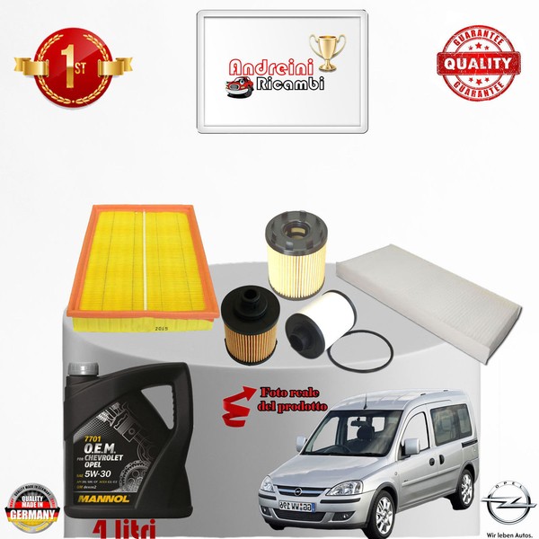 Set Service Filter + ÖL Opel,Combo B,Corsa B Kasten,Kombi 1.3 Cdti - 51KW 69CV-image