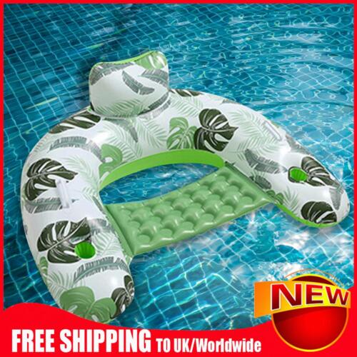 Inflatable Pool Floating Chair Foldable PVC Pool Rafts Seat for Beach Pool Party - Imagen 1 de 18