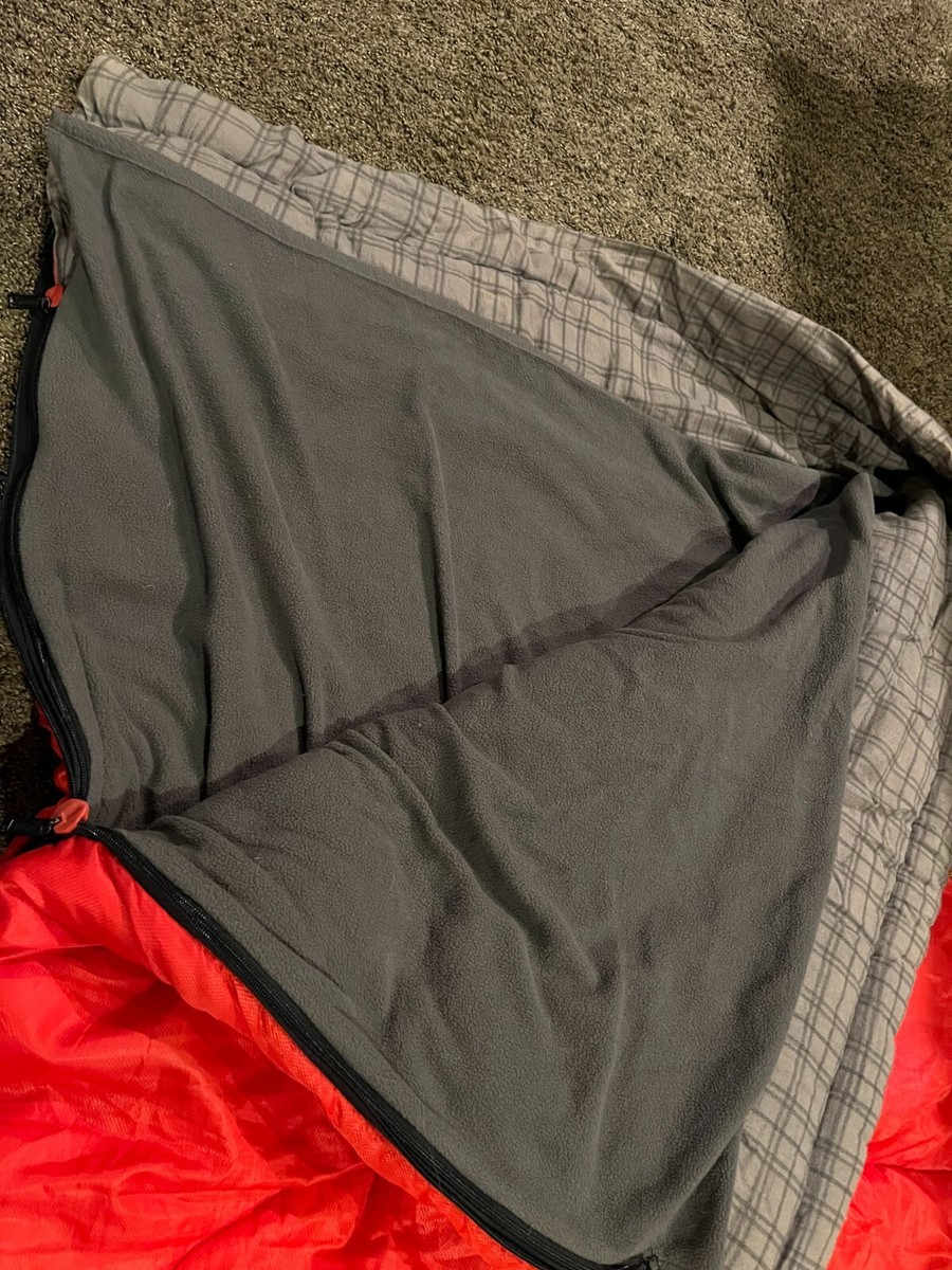 COLEMAN Red/Orange Flannel Lined w/ Zip Out 2nd Fleece