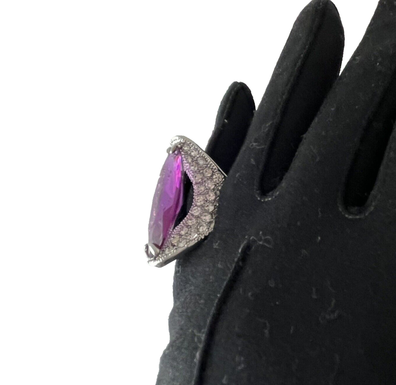 Statement Cocktail Ring Rhinestone Sparkling  Rin… - image 21