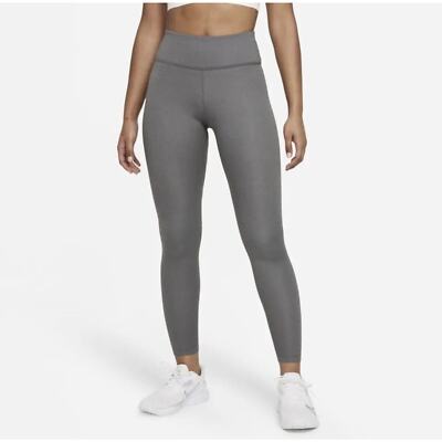 NIKE Women s Therma-Fit One Mid rise Legging Heather Grey Size XS MSRP $60 NEW