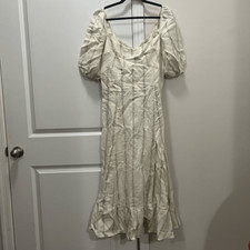 NWT Reformation Monaco Stripe Belgium Linen Dress Size 12 US $248