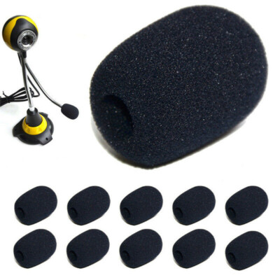  Schaumstoff Polster für Headset Clip Mikrofon Webcam Schallpegel Windschutz